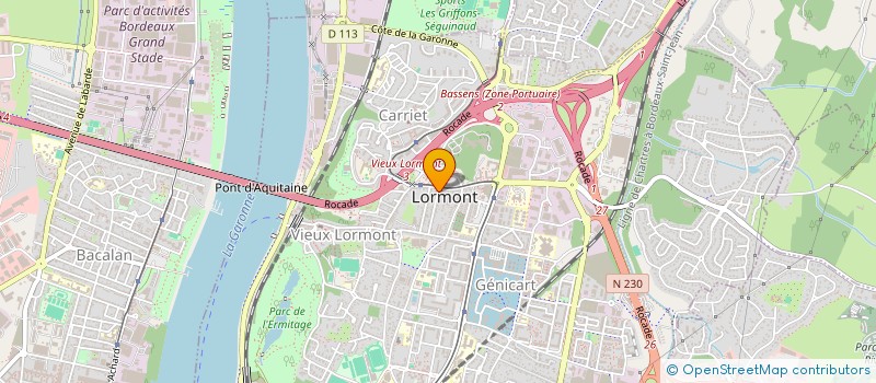 localisation de l'entreprise LE COEUR DES AMES  LORMONT