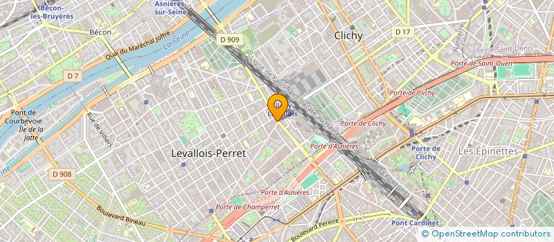 localisation de l'entreprise LE COEUR DES ASSURES à LEVALLOIS-PERRET