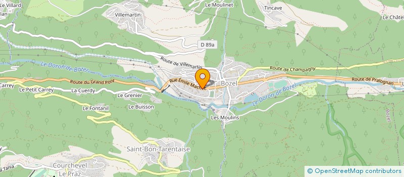 localisation de l'entreprise LE COEUR DES BLIVES à BOZEL