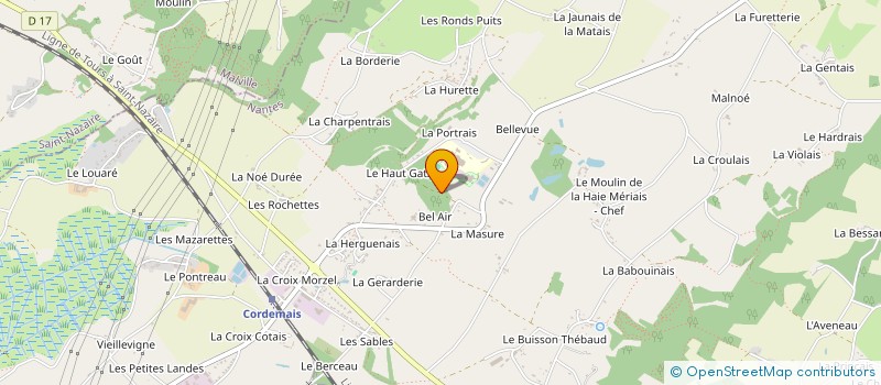 localisation de l'entreprise LE COEUR DES CHATS'MANNES  CORDEMAIS