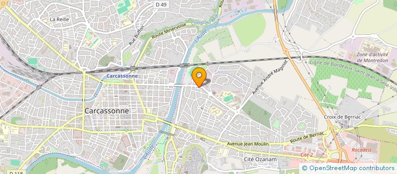localisation de l'entreprise LE COEUR DES VIGNES  CARCASSONNE