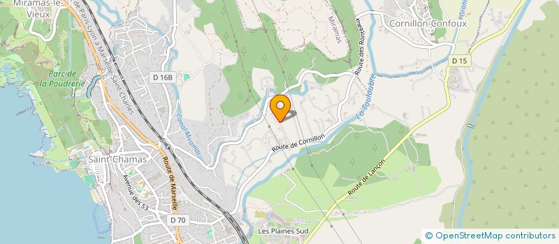 localisation de l'entreprise LE COEUR DU GUIET  SAINT-CHAMAS