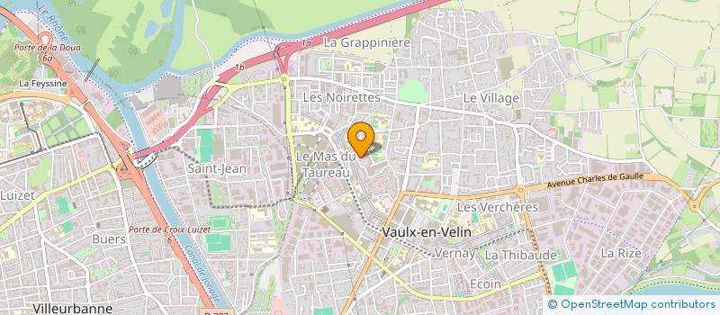 localisation de l'entreprise LE COEUR DU MAS CUISINE  VAULX-EN-VELIN