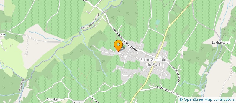 localisation de l'entreprise LE COEUR EN FETE  SAINT-GERMAIN-DU-PUCH
