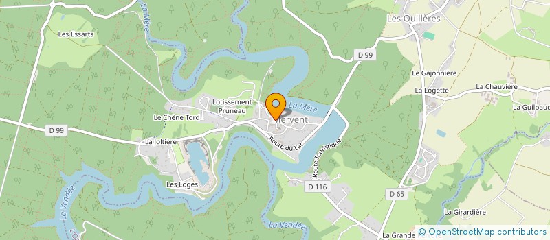 localisation de l'entreprise LE COEUR GOURMET MERVENTAIS  MERVENT