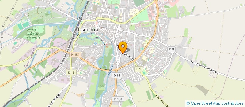 localisation de l'entreprise LE COEUR SUR LA PATTE 36 à ISSOUDUN