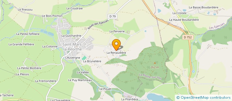 localisation de l'entreprise LE COEUR SUR LA PATTE à SAINT-MARS-LA-REORTHE