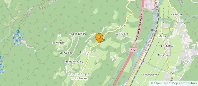 localisation de l'entreprise LE COFFEE PRESS'  VAL-D'ARC