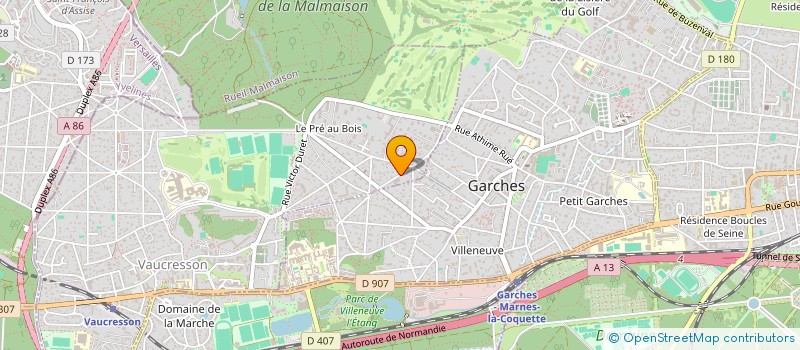 localisation de l'entreprise LE COFFRE A JE  VAUCRESSON