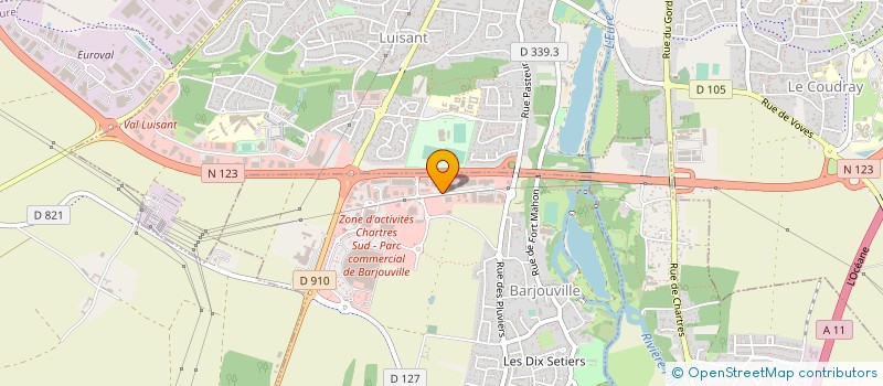 localisation de l'entreprise LE COFFRE A JOUETS à BARJOUVILLE