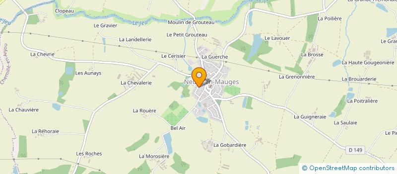 localisation de l'entreprise LE COFFRE A JOUETS  CHEMILLE-EN-ANJOU