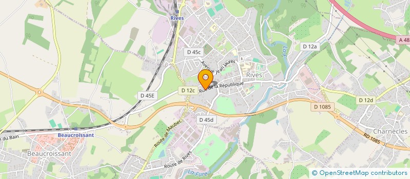 localisation de l'entreprise LE COFFRE A TRESOR SARL  RIVES