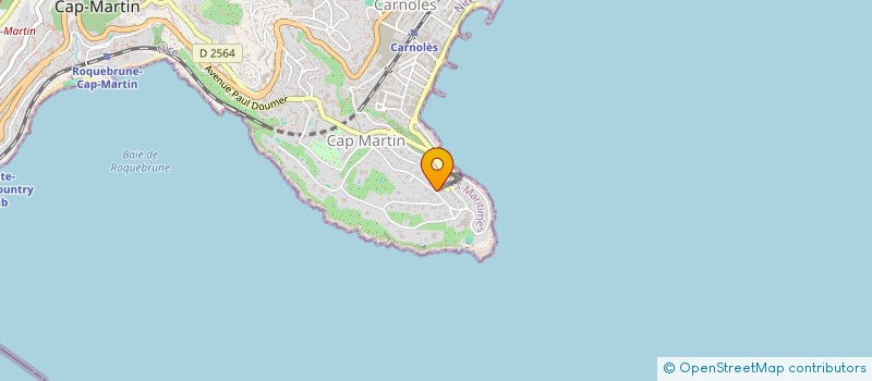 localisation de l'entreprise LE COFFRE AZUR  ROQUEBRUNE-CAP-MARTIN
