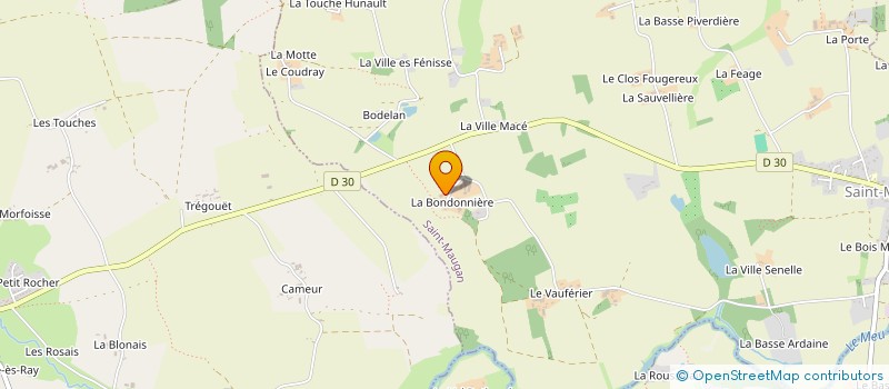 localisation de l'entreprise LE COFFRE DE MERLIN  MONTAUBAN-DE-BRETAGNE