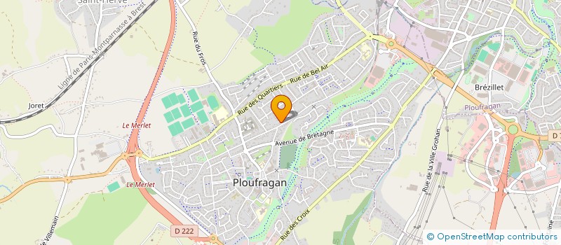 localisation de l'entreprise LE COIFFEUR à PLOUFRAGAN