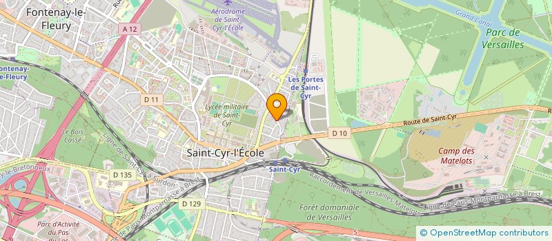 localisation de l'entreprise LE COIFFEUR DU CENTRE  SAINT-CYR-L'ECOLE