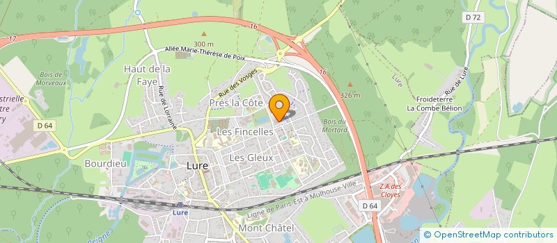 localisation de l'entreprise LE COIFFEUR DU PARC  LURE