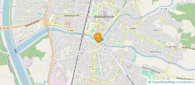 localisation de l'entreprise LE COIN à MONTELIMAR