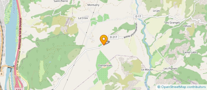 localisation de l'entreprise LE COIN AMB  ENTREPIERRES