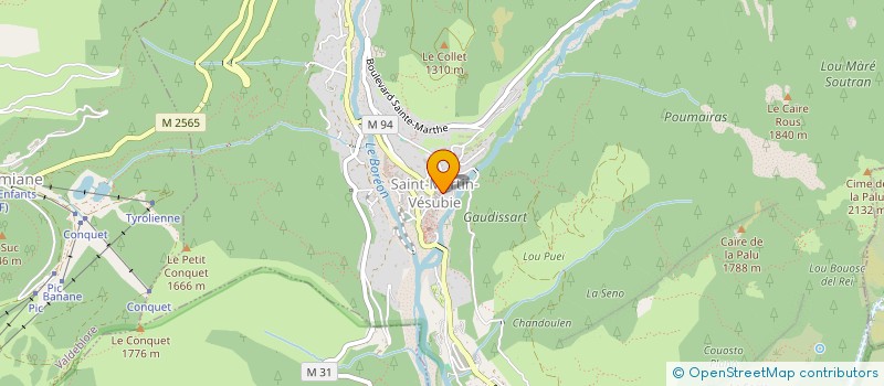 localisation de l'entreprise LE COIN BLEU  SAINT-MARTIN-VESUBIE