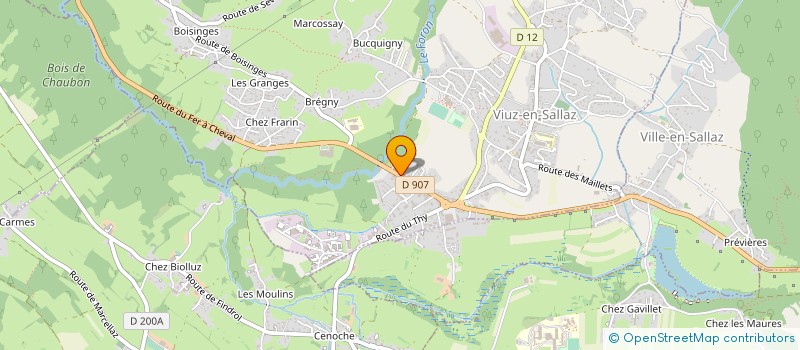 localisation de l'entreprise LE COIN CUISINE à VIUZ-EN-SALLAZ