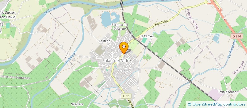 localisation de l'entreprise LE COIN DE LA BULLE  PALAU-DEL-VIDRE
