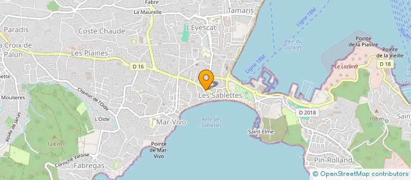 localisation de l'entreprise LE COIN DE MER à LA SEYNE-SUR-MER