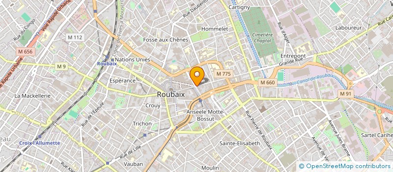 localisation de l'entreprise LE COIN DES AMIS  ROUBAIX