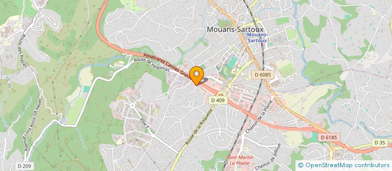 localisation de l'entreprise LE COIN DES CHEFS à MOUANS-SARTOUX