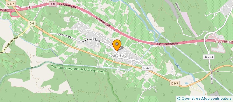 localisation de l'entreprise LE COIN DES DELICES  POURCIEUX