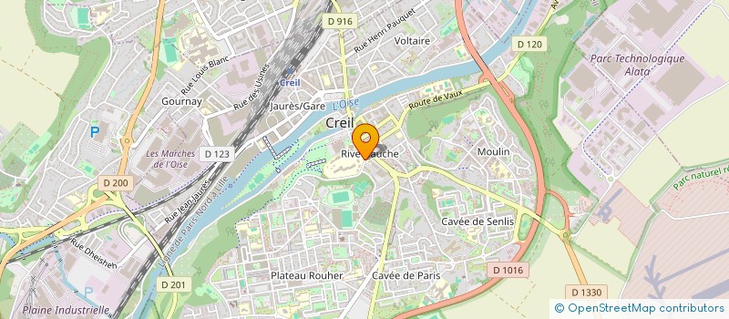 localisation de l'entreprise LE COIN DES ETUDIANTS  CREIL