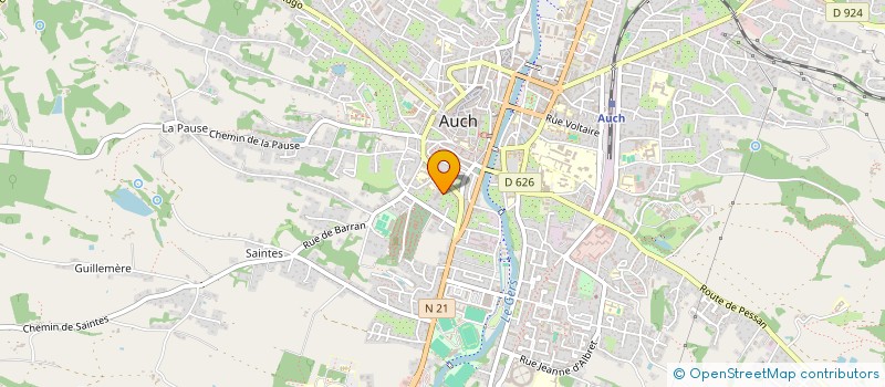 localisation de l'entreprise LE COIN DES GOURMANDS  AUCH