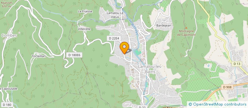 localisation de l'entreprise LE COIN DES PARENTS  LAMALOU-LES-BAINS