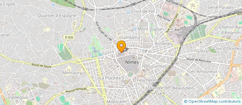 localisation de l'entreprise LE COIN DES POETES  NIMES