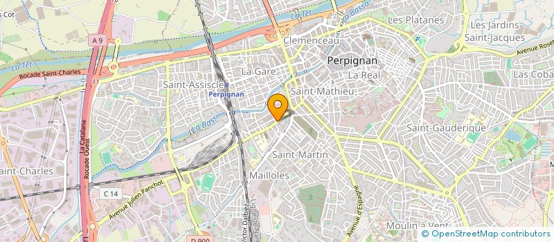 localisation de l'entreprise LE COIN DES QUATRE  PERPIGNAN