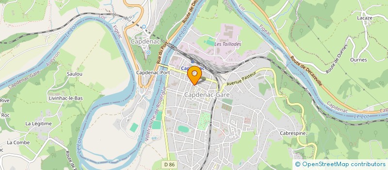 localisation de l'entreprise LE COIN DU BIO à CAPDENAC-GARE