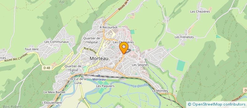 localisation de l'entreprise LE COIN DU BRICOLEUR MORTEAU à MORTEAU