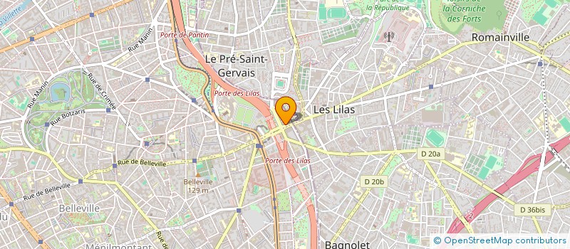 localisation de l'entreprise LE COIN DU PAIN LES LILAS à PARIS