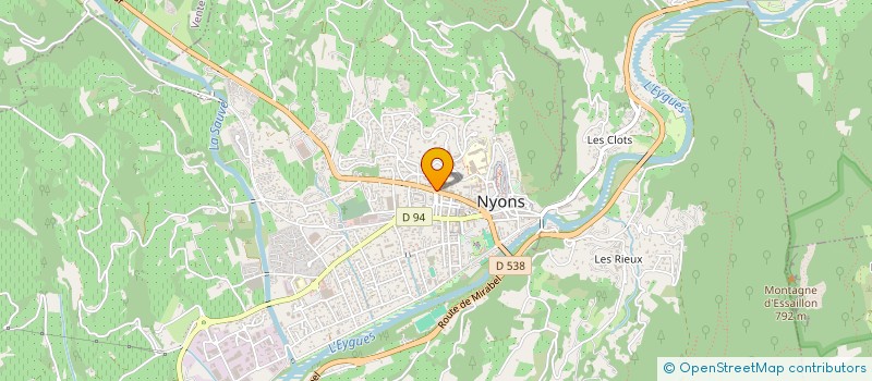 localisation de l'entreprise LE COIN DU VELO  NYONS