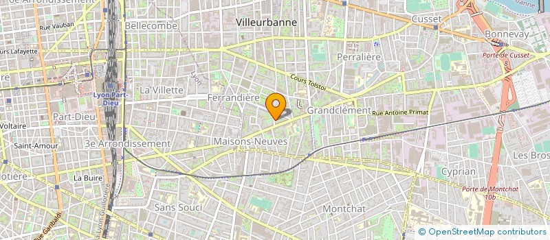 localisation de l'entreprise LE COIN GOURMAND à VILLEURBANNE