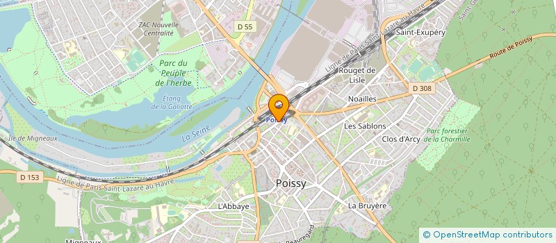 localisation de l'entreprise LE COIN GOURMAND à POISSY