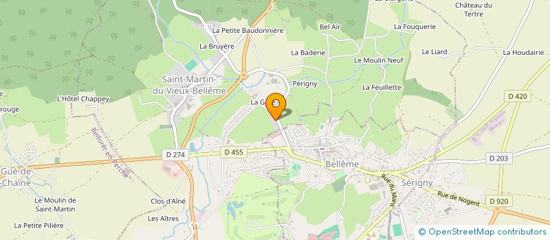 localisation de l'entreprise LE COIN JOLY à VAL-AU-PERCHE