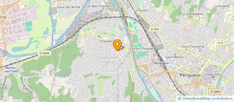 localisation de l'entreprise LE COIN PARTAGE DU 24  COULOUNIEIX-CHAMIERS