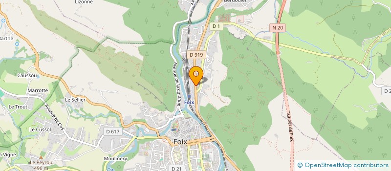 localisation de l'entreprise LE COING BIO à FOIX