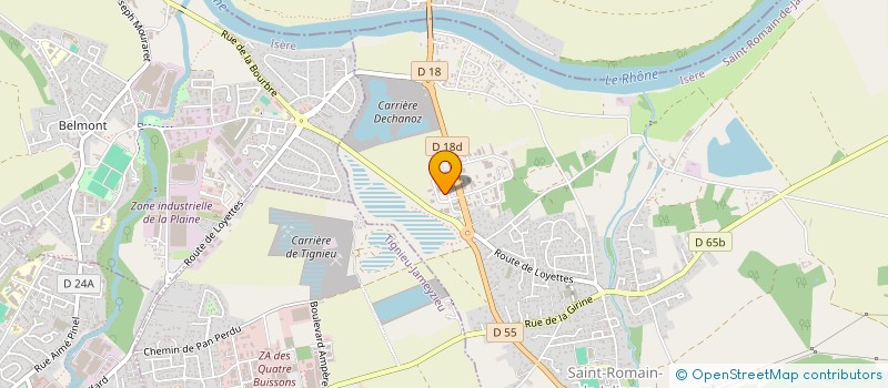 localisation de l'entreprise LE COJACK à SAINT-ROMAIN-DE-JALIONAS