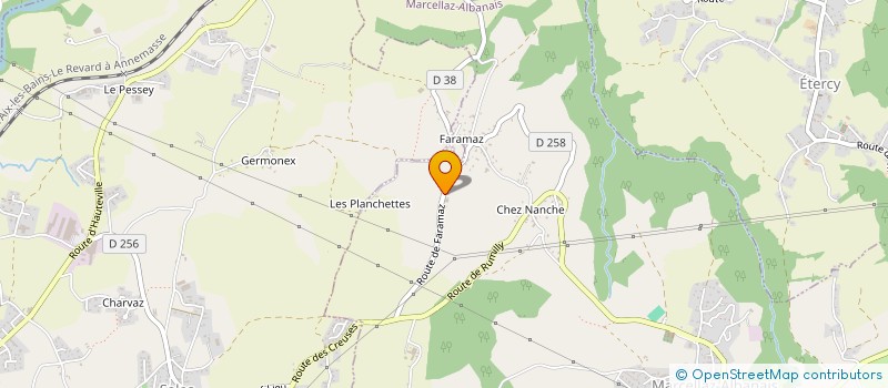 localisation de l'entreprise LE COL FLEURI  MARCELLAZ-ALBANAIS