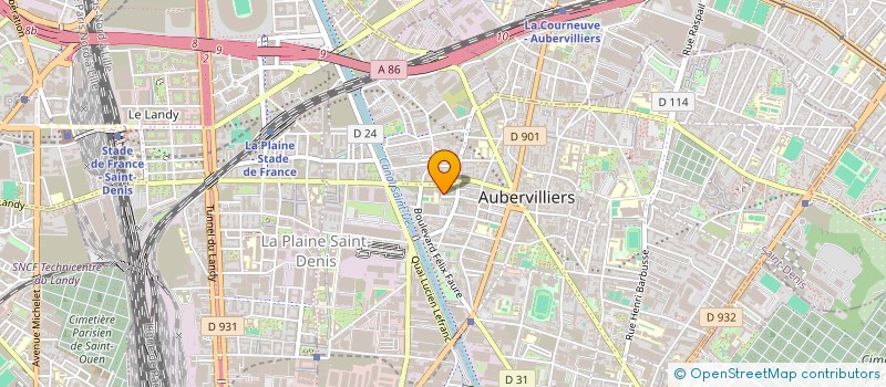localisation de l'entreprise LE COLABORATOIRE  AUBERVILLIERS