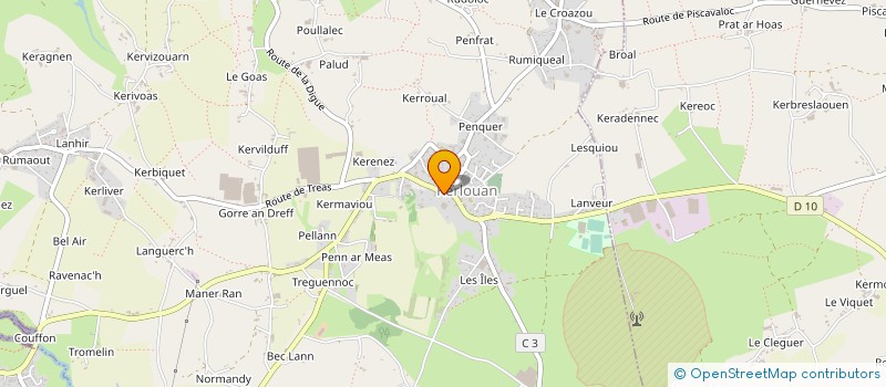 localisation de l'entreprise LE COLIBRI à KERLOUAN
