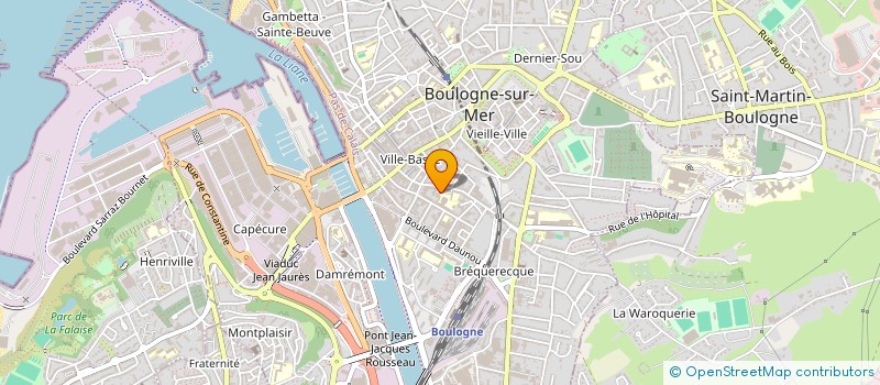 localisation de l'entreprise LE COLIBRI à BOULOGNE-SUR-MER