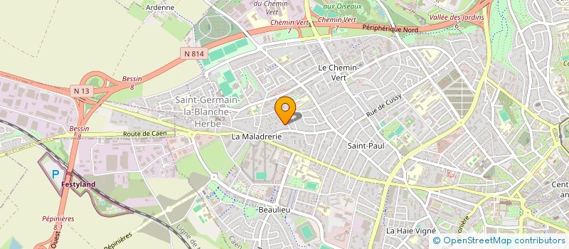 localisation de l'entreprise LE COLIBRI à CAEN